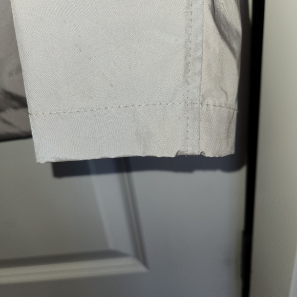 Cole Haan Packable Rain Jacket Size S/P Light Gray Zip Front With Snap Closure - Picture 4 of 15